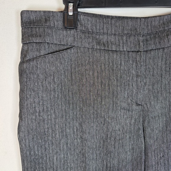 Ann Taylor LOFT Gray Original Fit‎ Women's stretch Pants Size 14 Wide leg - Picture 10 of 13